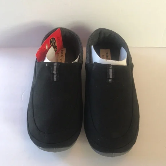 Deer Stags mens Technology  CampoSlipper  Black/Dk Grey Size 11M - Picture 4 of 14